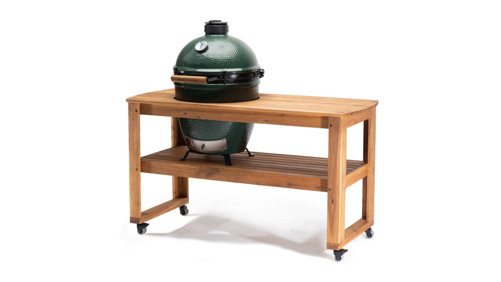 Big Green Egg Large Acacia Table Bundle